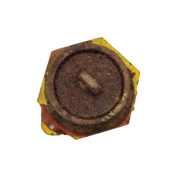 Old Standard Oil Tank Drum Cap #108 Iron Screw On Off Vintage - Picture 3 of 6